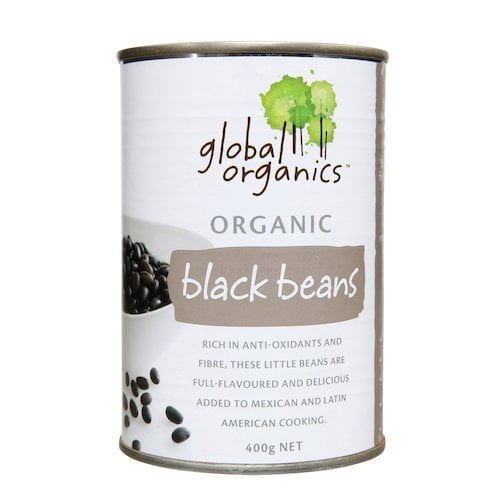 Global Organics Beans Black Organic canned 400g Global Organics Beans Black Organic canned 400g
