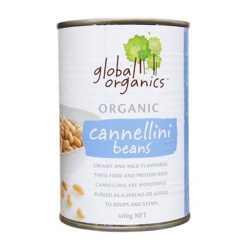 Global Organics Beans Cannellini Organic canned 400g Global Organics Beans Cannellini Organic canned 400g
