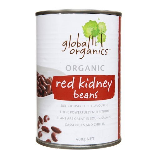 Global Organics Beans Red Kidney Organic canned 400g Global Organics Beans Red Kidney Organic canned 400g