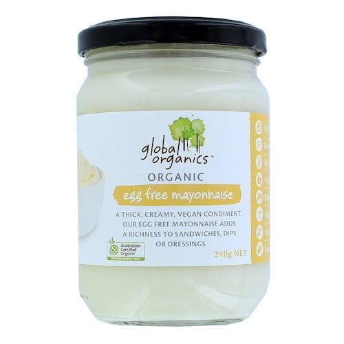 Global Organics Mayonnaise Egg Free Organic 240g Global Organics Mayonnaise Egg Free Organic 240g