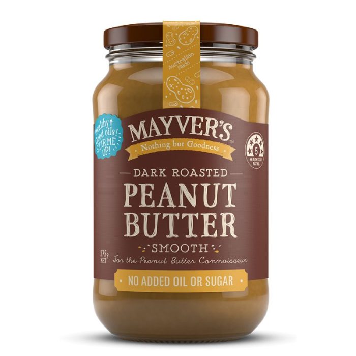 Mayvers Dark Roasted Smooth Peanut Butter Mayver's Dark Roasted Smooth Peanut Butter