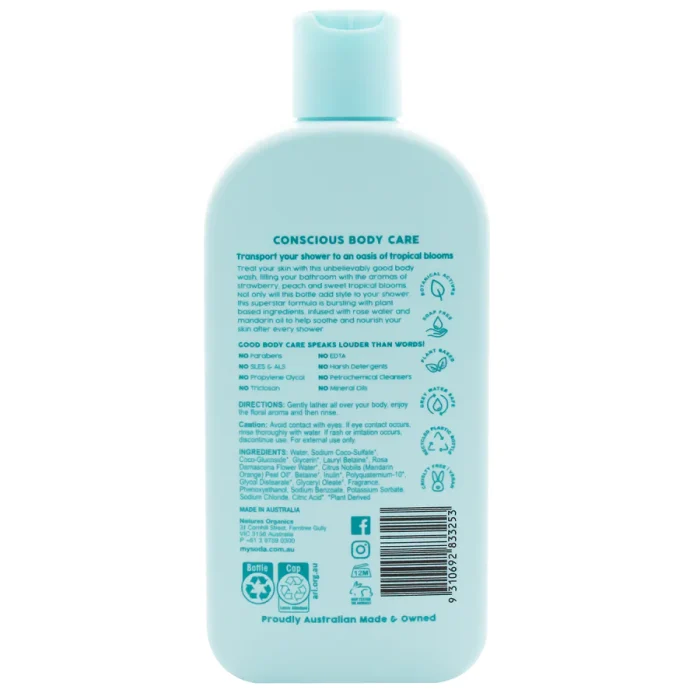 MySoda Bodywash500mL TropicsInBloomBack SkuVantage MySoda Bodywash500mL TropicsInBloomBack SkuVantage