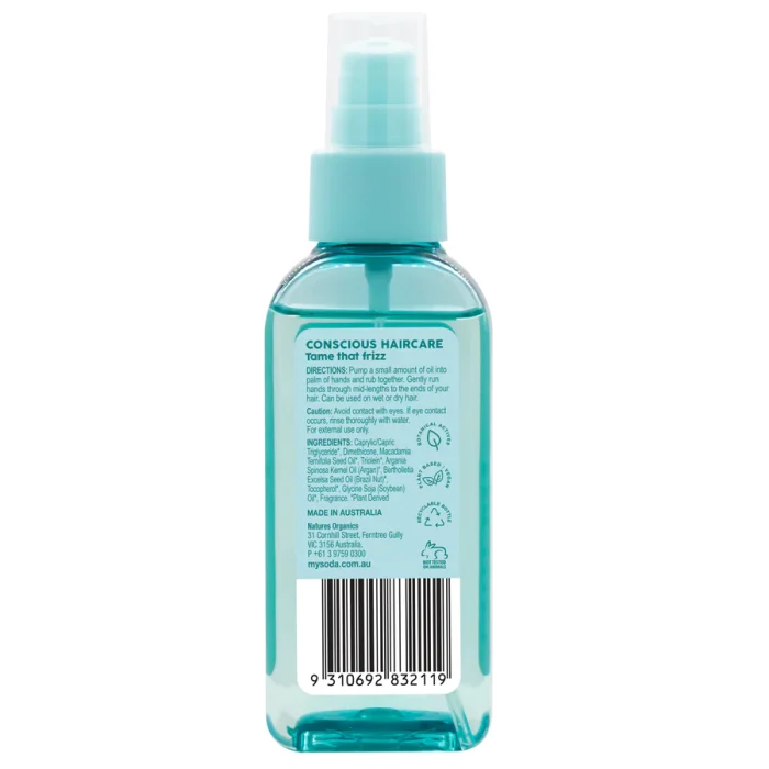 MySoda FrizzTamerSmoothingOil110mLBack SkuVantage