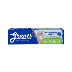 blueberry burst kids natural toothpaste with low fluoride 75g