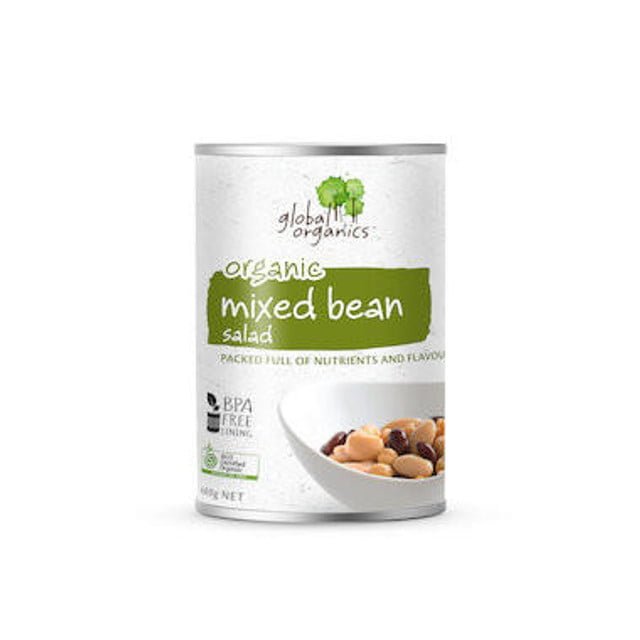 global organics beans mixed bean salad organic 400g 35245 global organics beans mixed bean salad organic 400g 35245