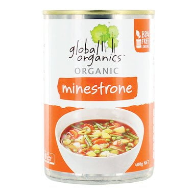global organics minestrone organic 400g 35245 global organics minestrone organic 400g 35245