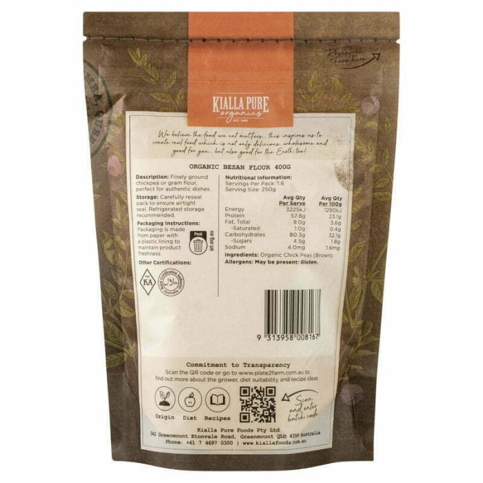 organic besan flour 400g organic besan flour 400g