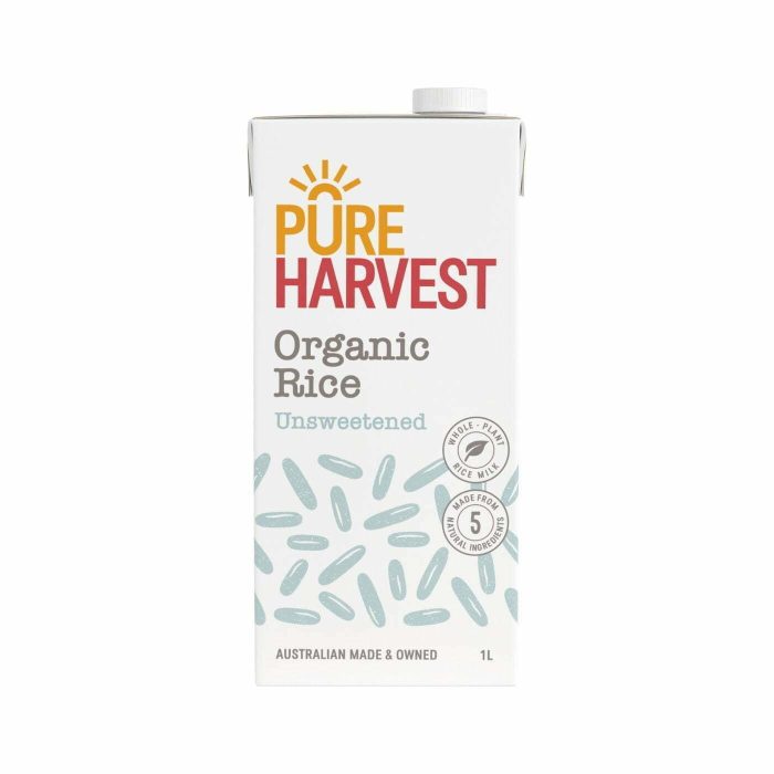 organic rice unsweetened organic rice unsweetened