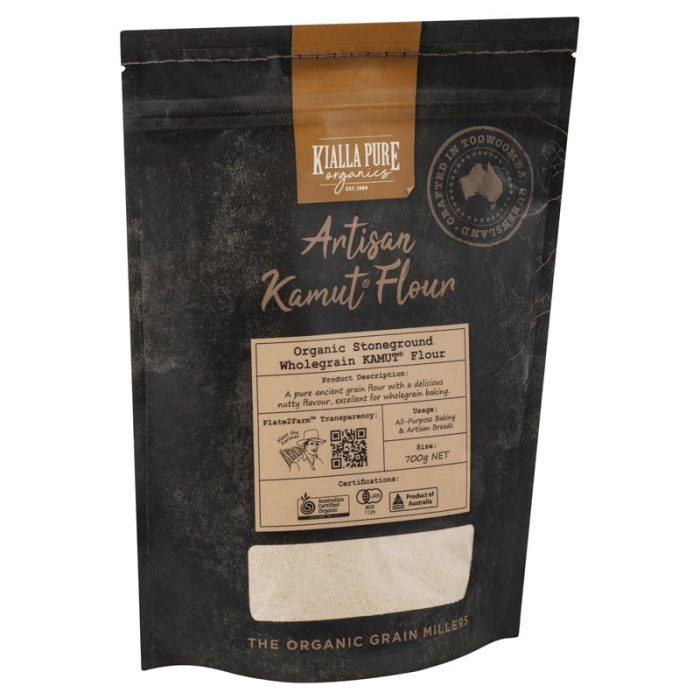 organic stoneground wholegrain kamut flour 700g organic stoneground wholegrain kamut flour 700g