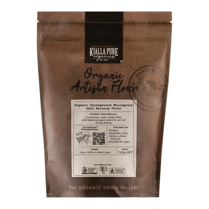 organic stoneground wholegrain self raising flour 700g organic stoneground wholegrain self raising flour 700g