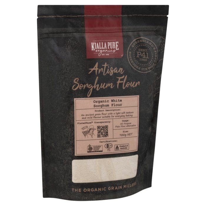 organic white sorghum flour 700g organic white sorghum flour 700g